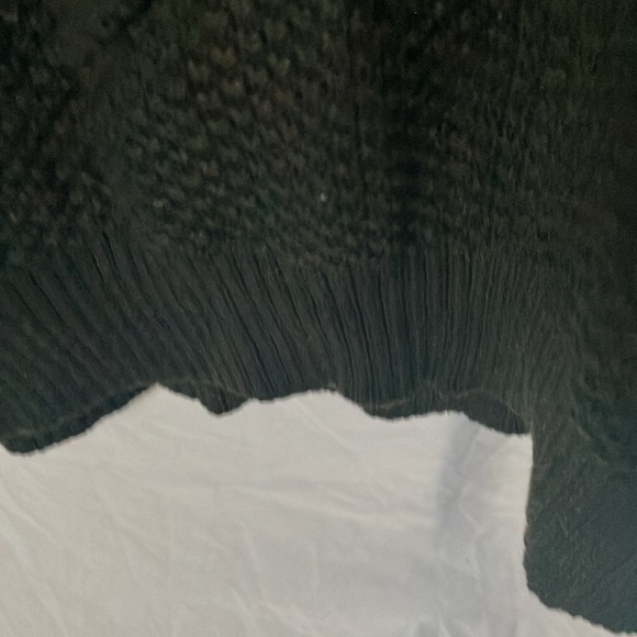 Banana Republic: Black Button collared Knit Sweater- Cotton Blend- L - Picture 13 of 14